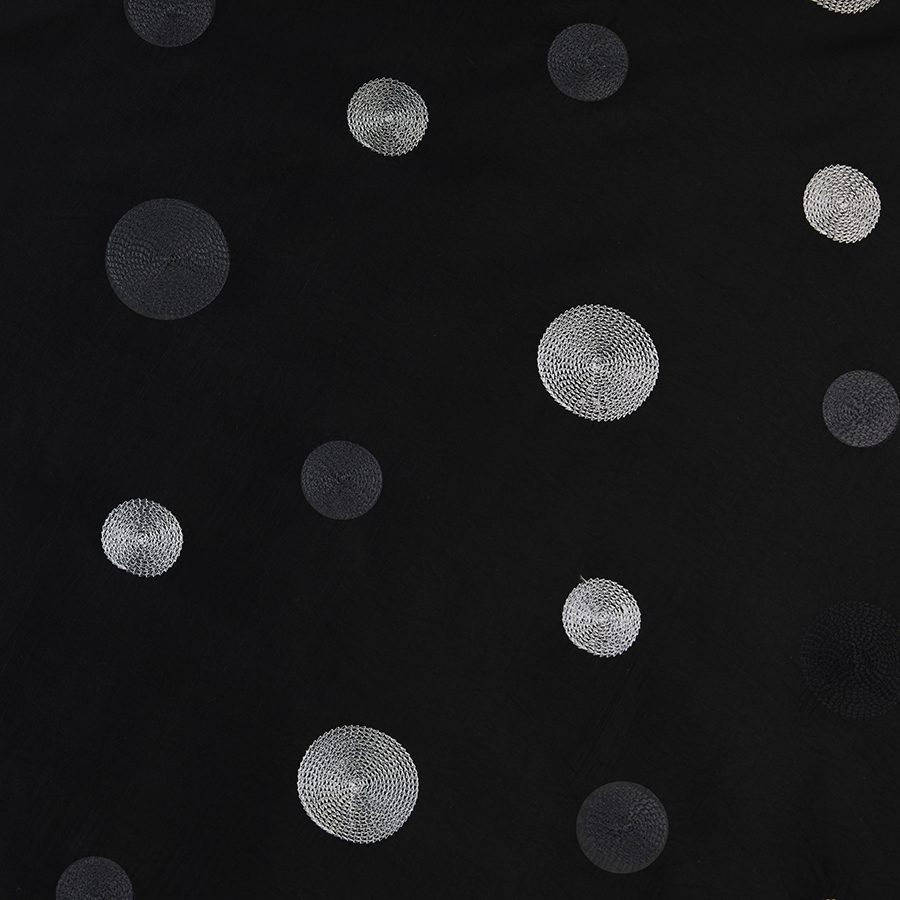 Specialty Black Circle Taffeta tablecloth
